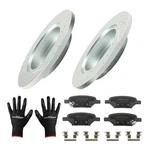 10.63" Rear Brake Rotors+ceramic Pads Set For Chevrolet Malibu 2004-2012 S-55094. Fixed Price $65.86.